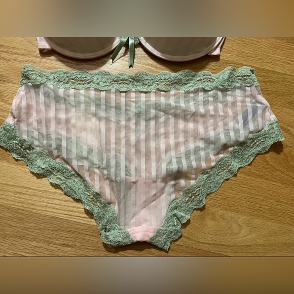 ELLE MACPHERSON INTIMATES NWT Pink & Green Bra  34DD & Panty Set 💕 - Picture 7 of 11